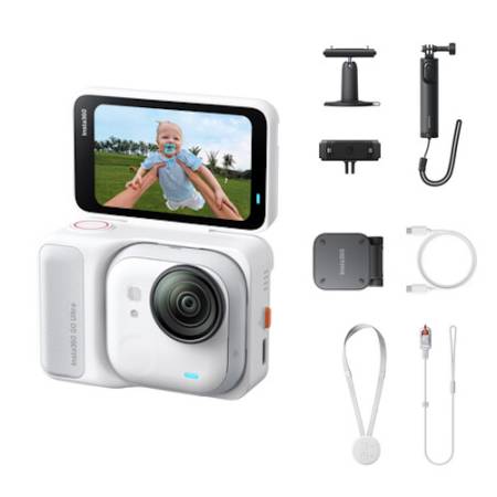 Insta360 GO Ultra Standard Bundle White - kamera sportowa, 4K60, WI-FI, Bluetooth_Zawartość zestawu_1